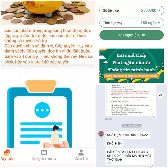  Vay 10 triệu qua app phải trả 15 triệu đồng sau 5 ngày  - Ảnh 2.