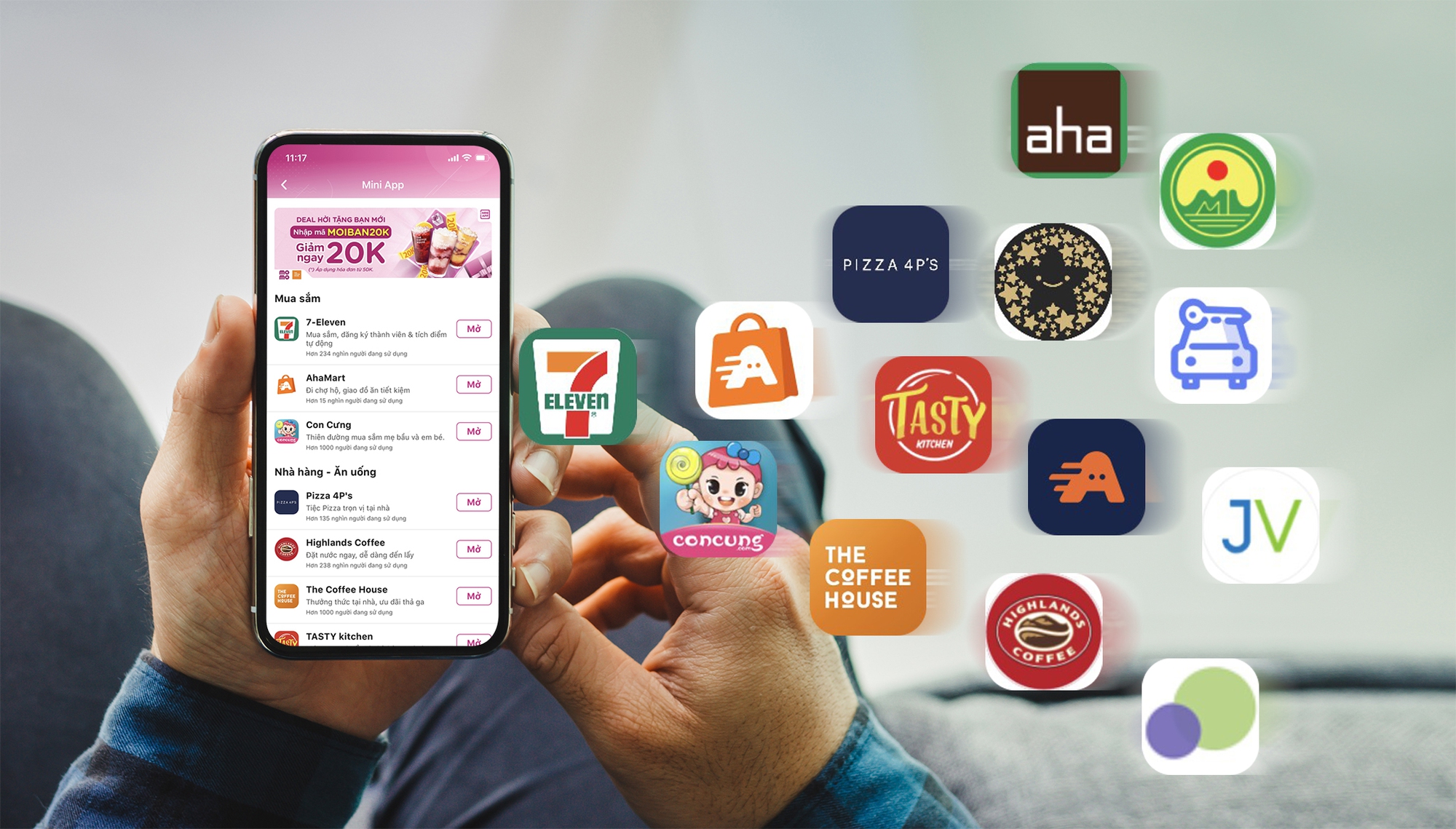 Mua cốc trà The Coffee House, Aha trên MoMo phí ship chỉ 5.000 đồng, kỳ lân Việt toan tính gì khi bước vào mảng của GrabFood, Baemin? - Ảnh 5.