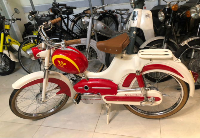 Xe máy đạp cổ thời Pháp 1959  Mobylette siêu đẹp hoạt động tốt dành cho  ai đam mê  YouTube
