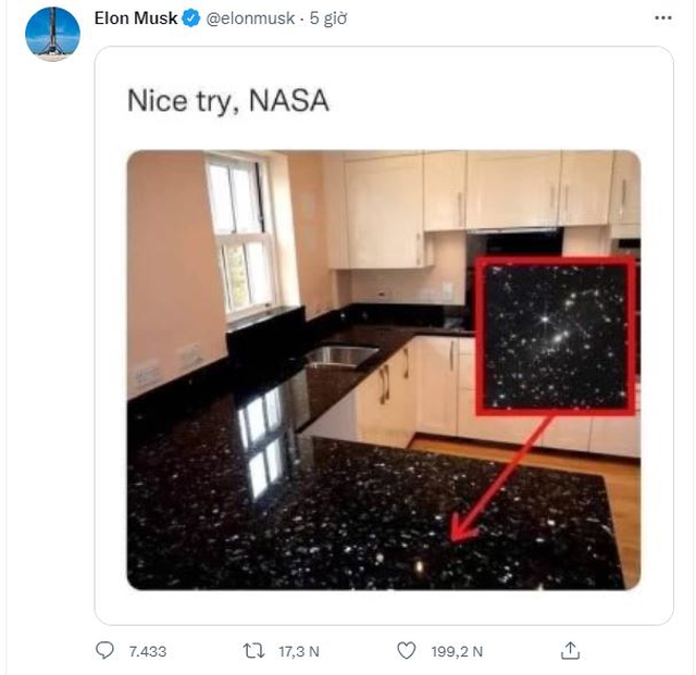  Ảnh chụp vũ trụ mang tính lịch sử của NASA bị Elon Musk hạ giá thành hình ảnh rất quen thuộc trong căn bếp nhà bạn  - Ảnh 1.