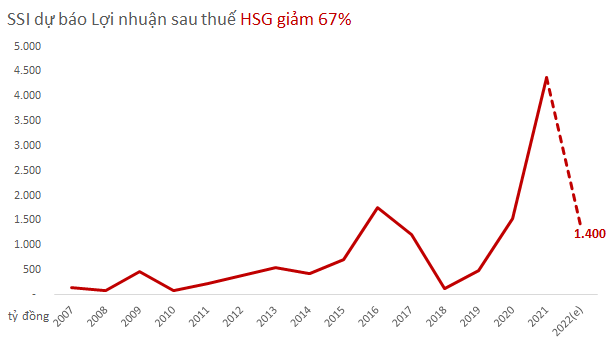 Vì sao SSI hạ dự báo lợi nhuận năm 2022 của Hoà Phát, Nam Kim, Hoa Sen so với năm 2021? - Ảnh 2.