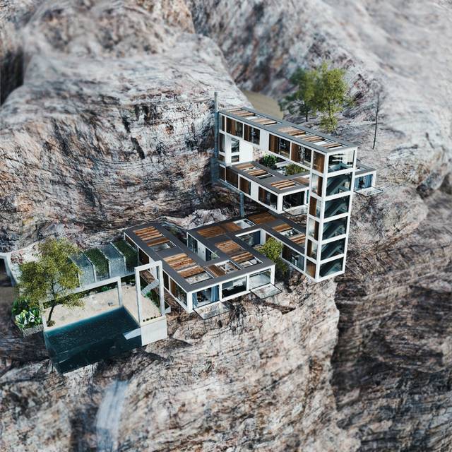 9 ngôi nhà độc nhất vô nhị trên thế giới: Xây nhà giữa sa mạc, nhô ra từ vách đá, thách thức những ai ưa mạo hiểm và độ cao - Ảnh 4.