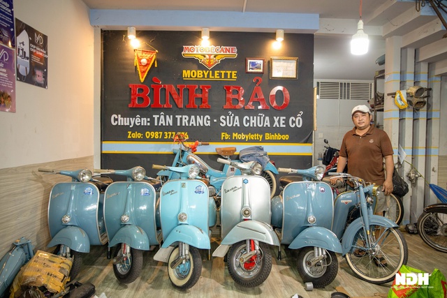 20 Năm Mày Mò Tự Phục Chế Vespa, Lambretta Cổ Của Người Đàn Ông Miền Tây