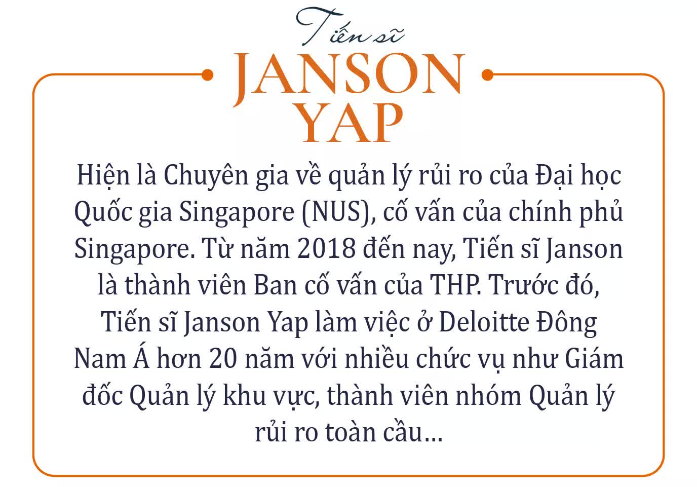 TS Janson Yap - Cố vấn của chính phủ Singapore: ‘Muốn chuyển đổi số thành công, cần tập trung vào khách hàng và đừng trở nên tuyệt vời một mình!’ - Ảnh 1.