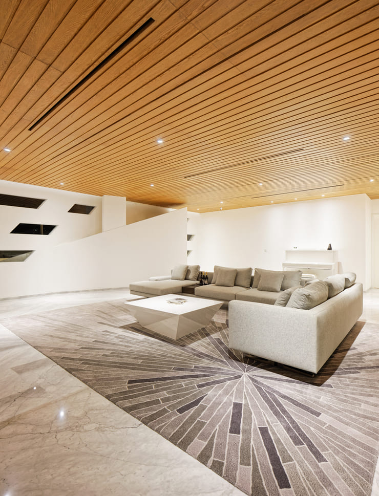 Ấn tượng biệt thự thiết kế từ cảm hứng hình học không gian "cheo leo" trên sườn đồi - Ảnh 10.