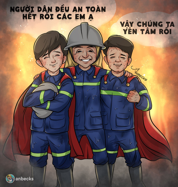  Tri ân 3 người lính cứu hỏa chẳng thể quay về: Cảm ơn vì sự hy sinh cao cả  - Ảnh 1.