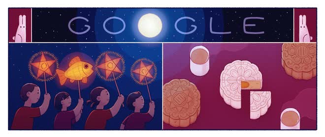 Tết Trung Thu qua những hình ảnh đẹp trên Google Doodle: Có cả thơ Nguyễn Du - Ảnh 3.