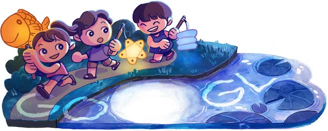 Tết Trung Thu qua những hình ảnh đẹp trên Google Doodle: Có cả thơ Nguyễn Du - Ảnh 4.