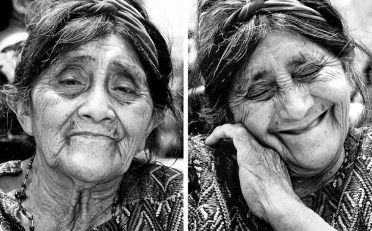 Nhiếp ảnh gia chụp lại phản ứng của phụ nữ trước và sau khi được ...