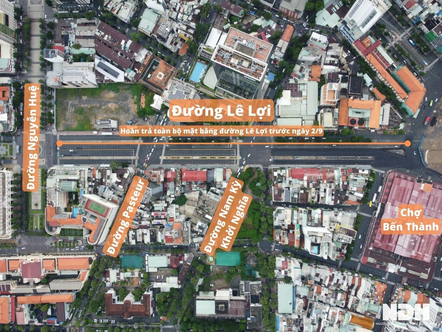 Tuyến metro số 1 TP HCM: Trả toàn bộ mặt bằng đường Lê Lợi trước 2/9, giá thuê mặt tiền kinh doanh đến trăm triệu đồng/tháng - Ảnh 1.