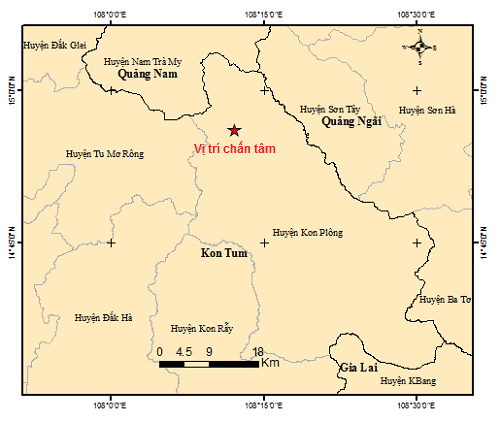 Kon Tum hứng chịu 5 trận động đất trong sáng nay: Nhà khoa học nói gì? - Ảnh 1. Kon Tum hứng chịu 5 trận động đất trong sáng nay: Nhà khoa học nói gì? - Ảnh 1.