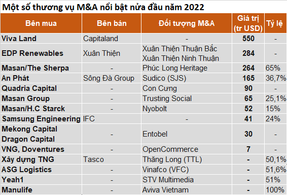 5 tỷ đô cho các thương vụ M&A nửa đầu năm tại Việt Nam được góp mặt bởi những &quot;tay chơi&quot; nào? - Ảnh 3.