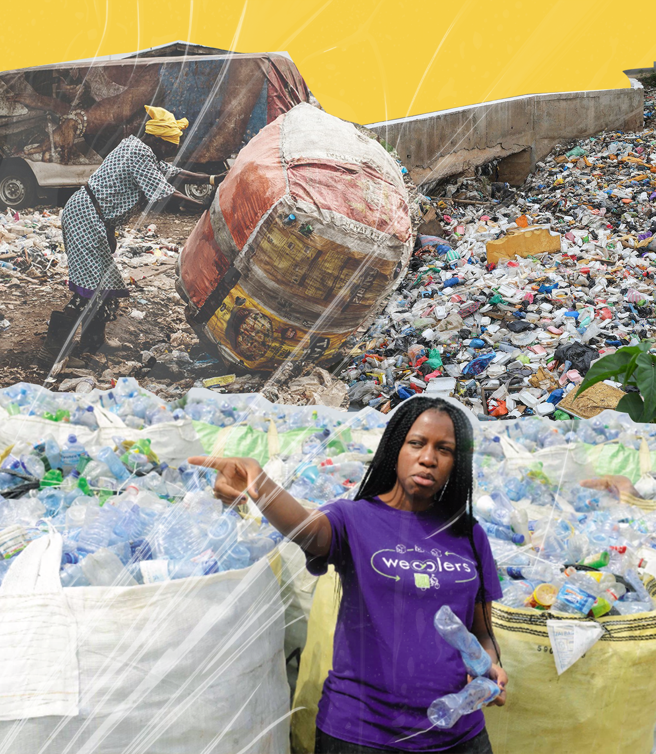 Tây Phi ‘chìm’ trong nhựa: Chưa đến 0,1% phế liệu được tái chế, một thị trấn trở thành nơi để các tổ chức môi trường làm ‘phông bạt’ - Ảnh 7.