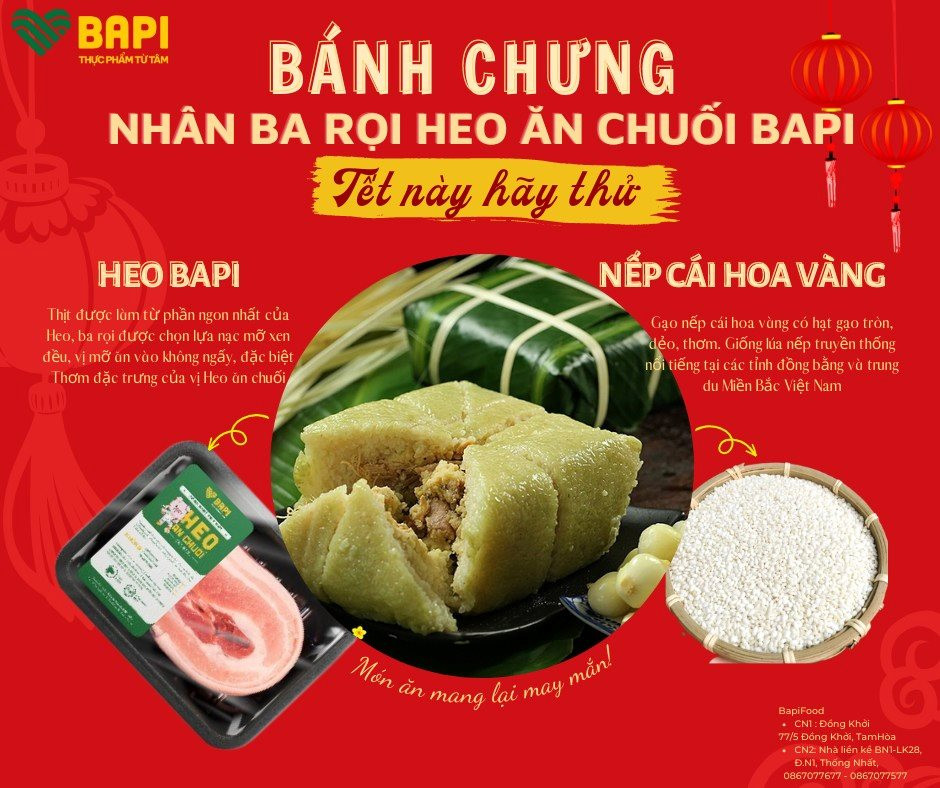 Hoàng Anh Gia Lai (HAGL) bán bánh chưng Tết nhân Heo ăn chuối Bapi, giá 90.000 đồng/chiếc - Ảnh 1.