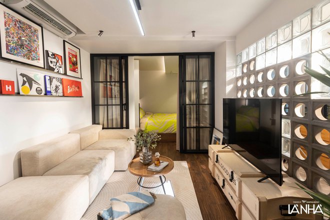 Chi 300 triệu lột xác căn hộ 46m2 ở khu tập thể: Không gian biến hoá xịn xò sẵn sàng rước vợ về dinh - Ảnh 16. Chi 300 triệu lột xác căn hộ 46m2 ở khu tập thể: Không gian biến hoá xịn xò sẵn sàng rước vợ về dinh - Ảnh 16.