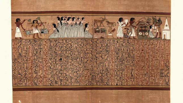 Phát hiện cuộn giấy bí ẩn trong quan tài 2.000 năm tuổi ở Ai Cập - Ảnh 1.