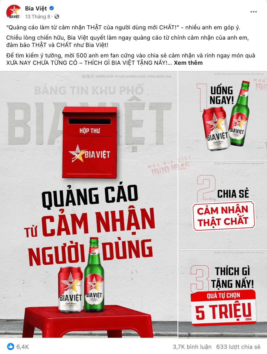 Bia Việt chiều fan: tung phiên bản mới đậm chất Việt, tặng quà theo ý thích - Ảnh 2. Bia Việt chiều fan: tung phiên bản mới đậm chất Việt, tặng quà theo ý thích - Ảnh 2.