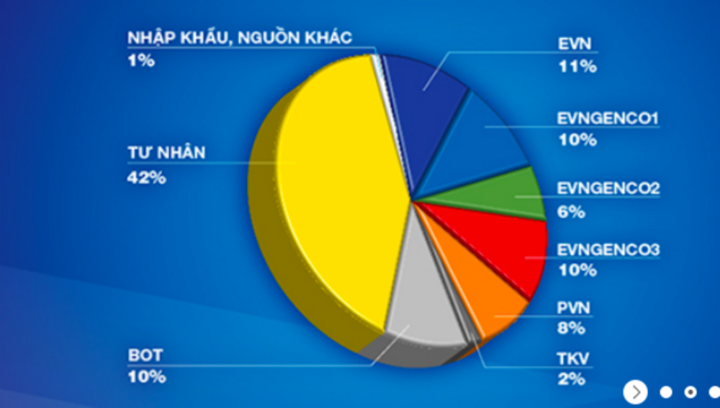 Nguồn điện tư nhân ngày càng tăng, EVN hết độc quyền, chỉ nắm giữ 37% - Ảnh 1.