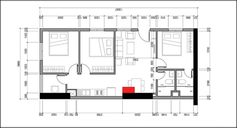 Cải tạo bỏ bớt phòng ngủ cho đỡ bí và bố trí nội thất cho căn hộ 70m2 ở Hà Nội - Ảnh 1. Cải tạo bỏ bớt phòng ngủ cho đỡ bí và bố trí nội thất cho căn hộ 70m2 ở Hà Nội - Ảnh 1.
