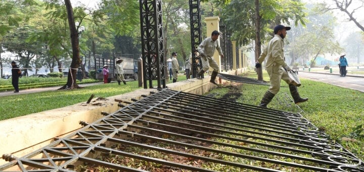 Hà Nội sẽ tháo dỡ toàn bộ hàng rào Công viên Thống Nhất - Ảnh 1.