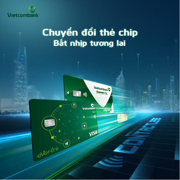 Thẻ Vietcombank Chip Contactless - Thanh toán là thích - Ảnh 1.