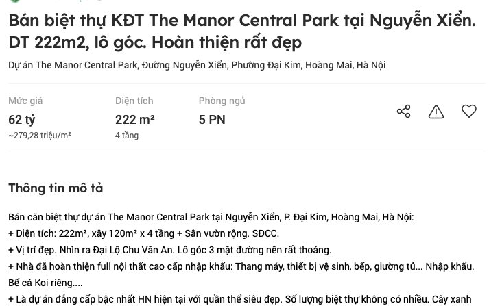 Sau 5 năm, giá biệt thự Hà Nội tăng gấp 3 lần, đến năm 2023 bắt đầu cắt lãi: “Có căn cắt lãi hơn 30 tỷ đồng” - Ảnh 3.