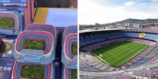 Đội bóng cũ của Messi bất ngờ bán cả ... cỏ của sân vận động Camp Nou để kiếm tiền, giá dao động từ 500 nghìn đến gần 11 triệu đồng - Ảnh 1.
