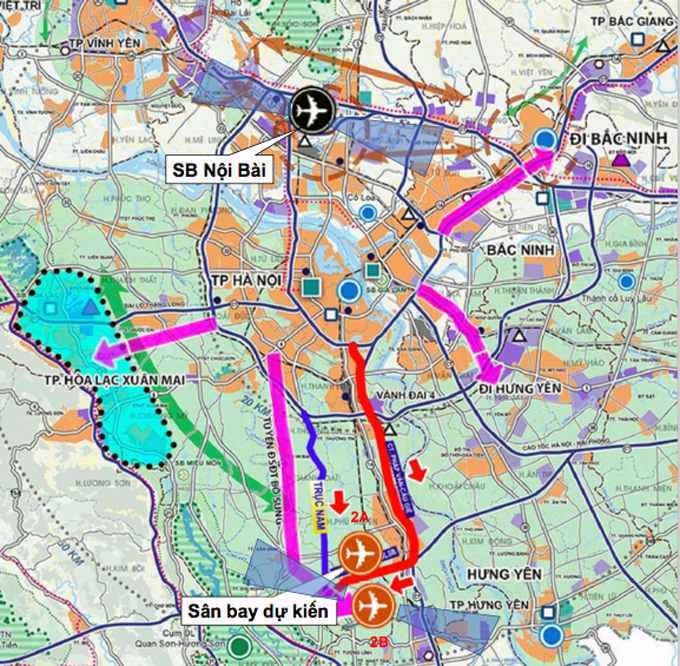 Sân bay thứ hai của Hà Nội có thêm vị trí đề xuất ở đâu, diện tích &quot;khủng&quot; cỡ nào? - Ảnh 2.