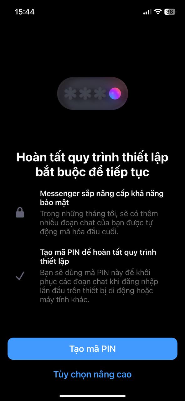 Messenger chính thức được Facebook tăng bảo mật, phải có mã pin mới vào xem được tin nhắn! - Ảnh 1.