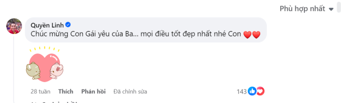 Dân tình "soi" được 1 hành động của Quyền Linh trên mạng xã hội, luôn quan tâm kỹ lưỡng thế này, bảo sao con gái học giỏi thế! - Ảnh 2.