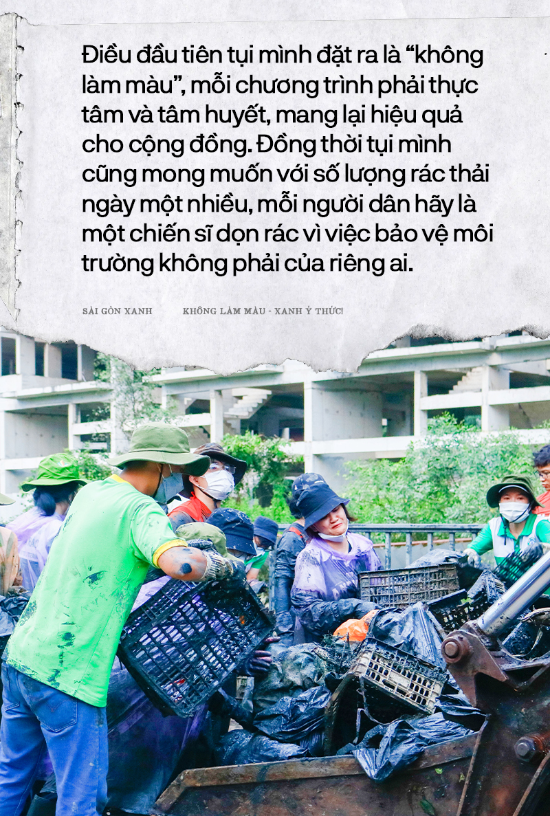 Trưởng nhóm Sài Gòn Xanh nói về hàng trăm tình nguyện viên ngâm mình dưới kênh đen: “Tụi mình không làm màu!” - Ảnh 6.