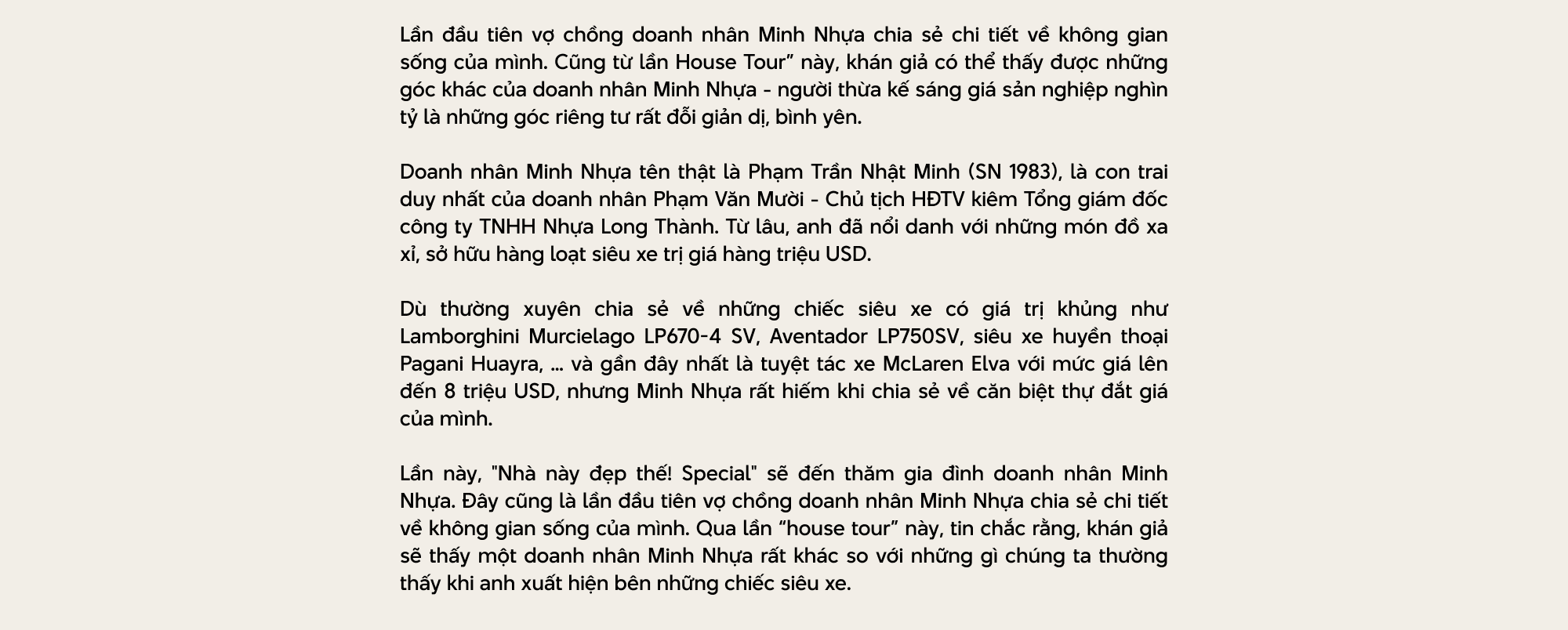 Khám phá căn biệt thự của doanh nhân Minh Nhựa tại Phú Mỹ Hưng