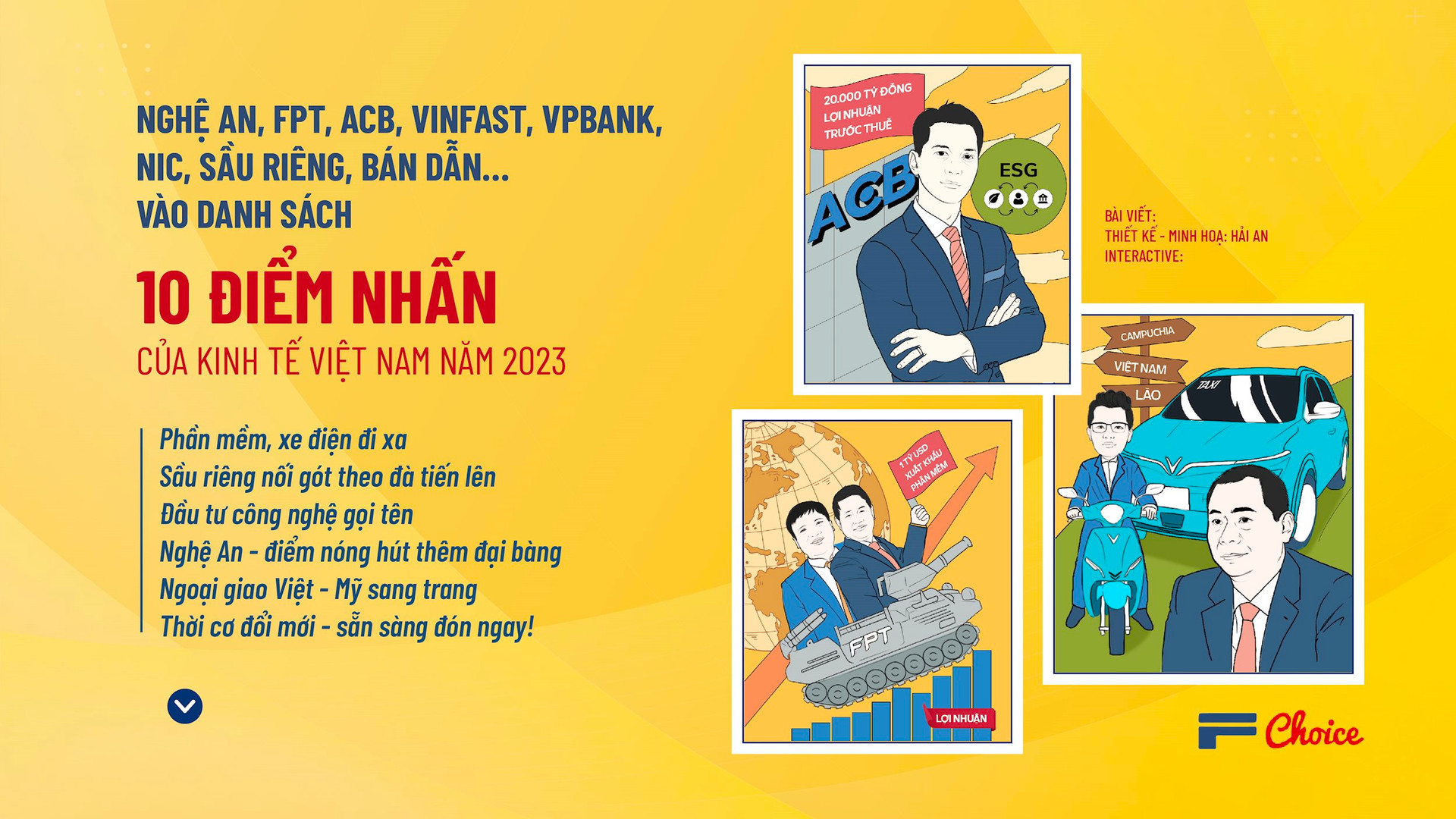 Nghệ An, FPT, ACB, VinFast, VPBank, NIC, sầu riêng, bán dẫn… vào danh sách 10 điểm nhấn của kinh tế Việt Nam năm 2023 - Ảnh 2.