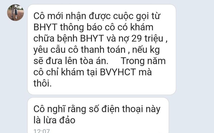 Mạo danh lừa người bệnh nợ chi phí khám chữa bệnh BHYT