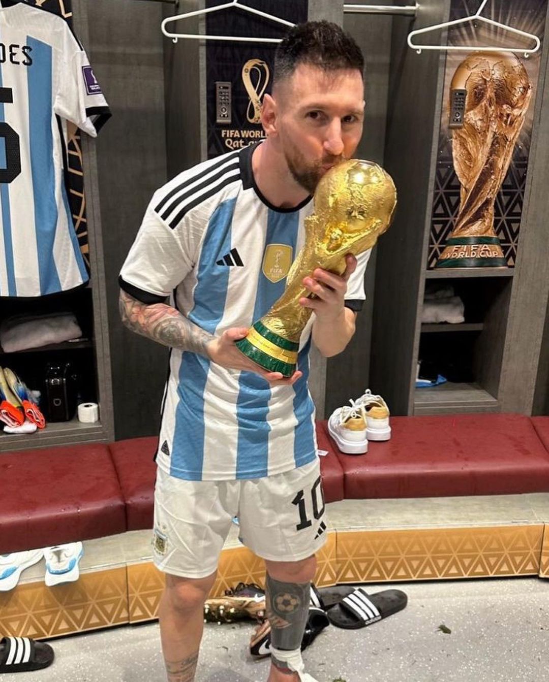 A year after the World Cup championship, Messi shared special pictures and insisted this was 