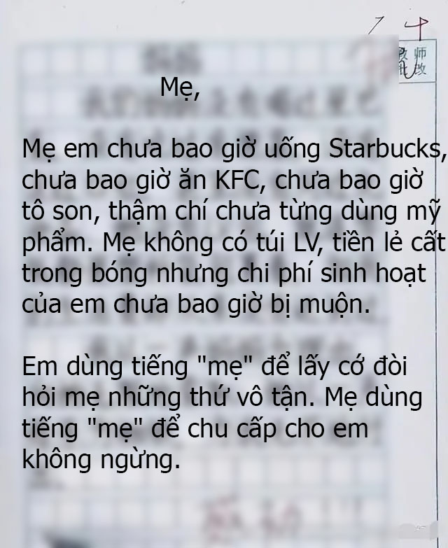 Bài văn tả mẹ của cậu bé cấp 1 đề cập đến toàn "hàng hiệu" nhưng đọc xong ai cũng rơm rớm nước mắt: Mẹ tốt nhất trên đời! - Ảnh 1. Bài văn tả mẹ của cậu bé cấp 1 đề cập đến toàn "hàng hiệu" nhưng đọc xong ai cũng rơm rớm nước mắt: Mẹ tốt nhất trên đời! - Ảnh 1.