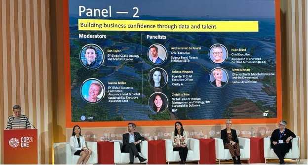 Thúc đẩy triển khai báo cáo phát triển bền vững vì biến đổi khí hậu sau COP28 - Ảnh 1. Thúc đẩy triển khai báo cáo phát triển bền vững vì biến đổi khí hậu sau COP28 - Ảnh 1.