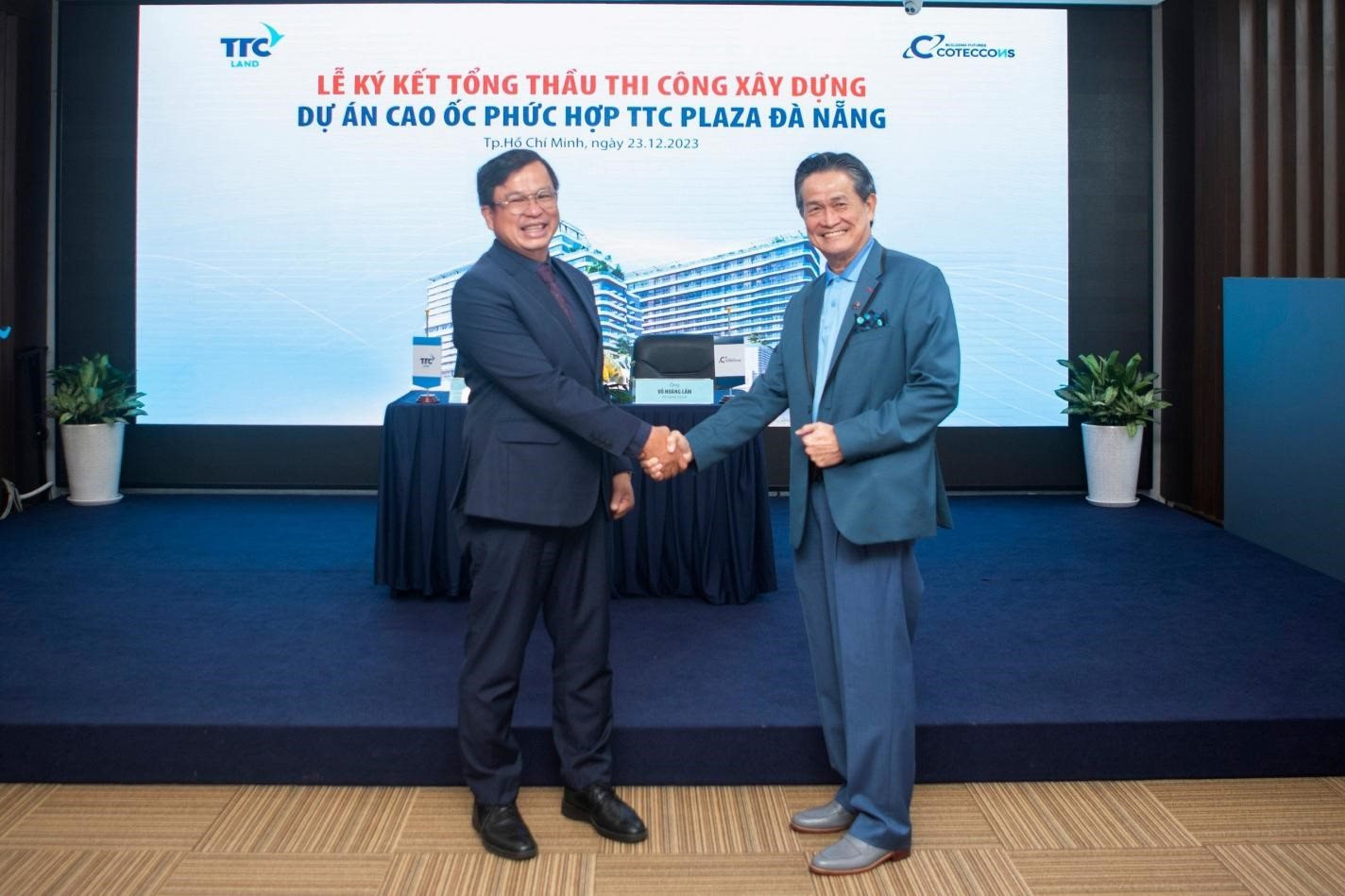 Coteccons và TTC Land hợp tác thi công xây dựng Dự án TTC Plaza Đà Nẵng - Ảnh 1.