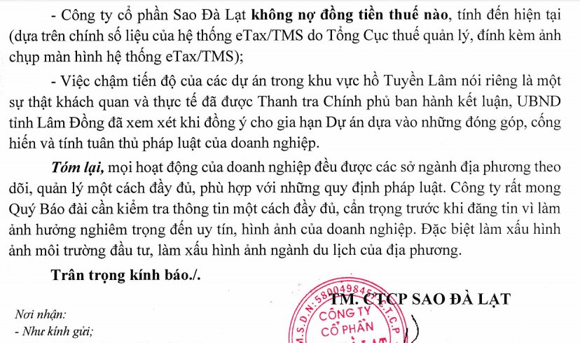 Vì sao đề nghị thanh tra toàn diện dự án Sao Đà Lạt?- Ảnh 2.