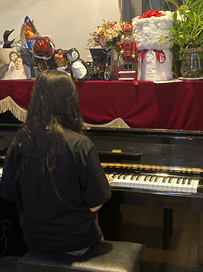 Nữ sinh lớp 11 đúng chuẩn "con nhà người ta": Đã xinh còn học giỏi, vẽ đẹp, biết 4 ngoại ngữ, thành thạo 4 loại nhạc cụ - Ảnh 4.