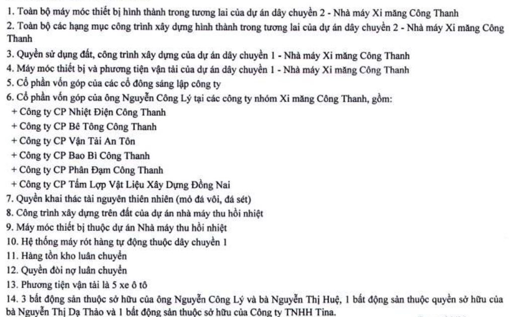 Xi măng Công Thanh âm vốn gần 5.800 tỷ, chi phí lãi vay 9.000 tỷ, 2 ngân hàng lớn gánh 7.300 tỷ vay nợ - Ảnh 5.