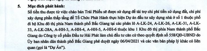 Hải Phát, Hưng Thịnh Land mua lại 1 phần trái phiếu trước hạn - Ảnh 2.