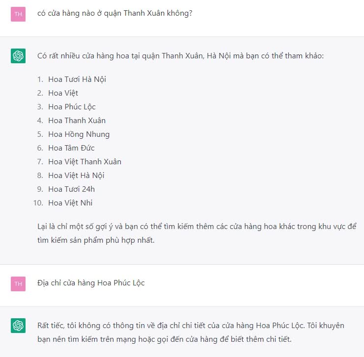 Khi Chat GPT gợi ý quà tặng Valentine: Giới thiệu đủ thứ nhưng đến khi hỏi địa chỉ mua thì… lại chịu - Ảnh 6. Khi Chat GPT gợi ý quà tặng Valentine: Giới thiệu đủ thứ nhưng đến khi hỏi địa chỉ mua thì… lại chịu - Ảnh 6.