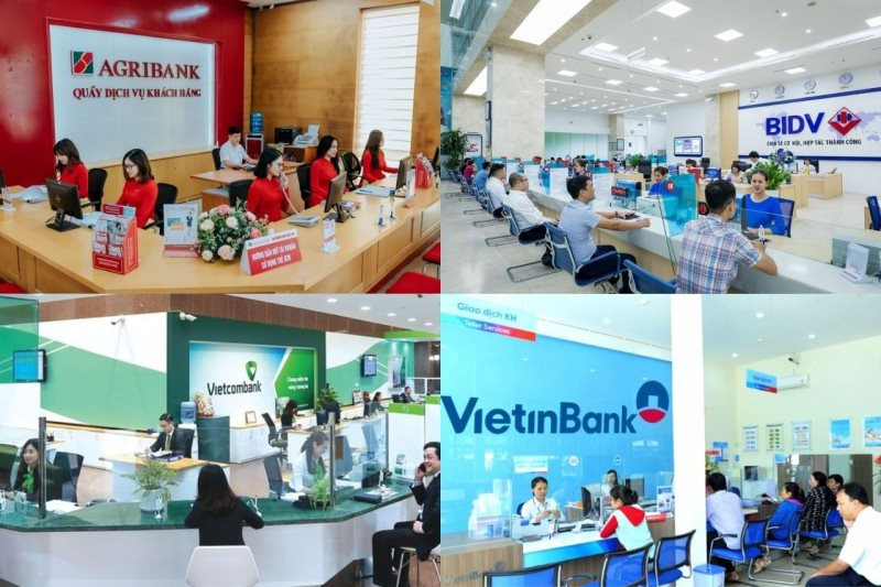 Lợi nhuận các ngân hàng tư nhân lớn chậm lại, Vietcombank, VietinBank và BIDV trở thành điểm tựa cả ngành