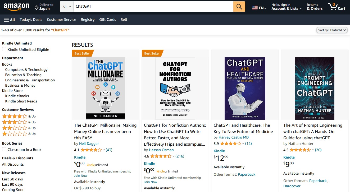 Sách điện tử do ChatGPT viết được rao bán tràn lan trên mạng Internet - Ảnh 1.