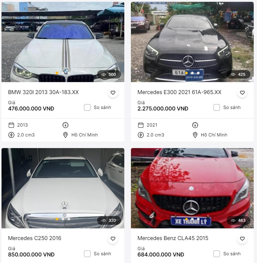 Ngân hàng rao bán hàng loạt xe sang BMW, Mercedes... giá từ 200 triệu đồng - Ảnh 3.