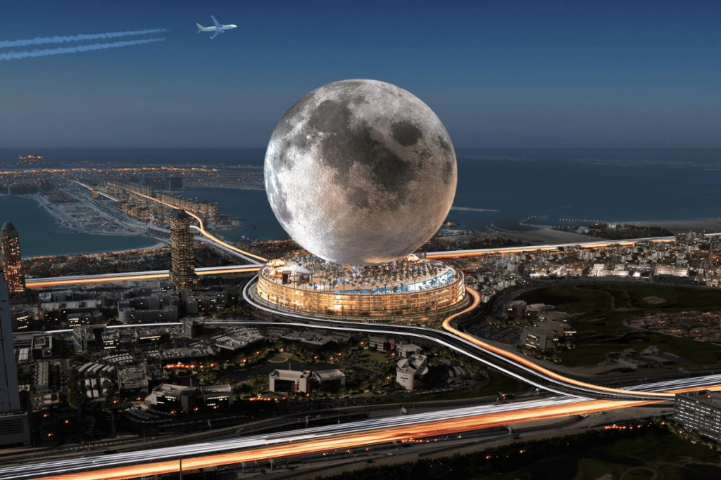 Chưa thể hái sao trên trời nhưng Dubai vẫn có thể tạo ra một 'mặt trăng' giữa thành phố: Trị giá 'sương sương' 5 tỷ USD, chứa 4000 phòng khách sạn 5 sao - Ảnh 1.
