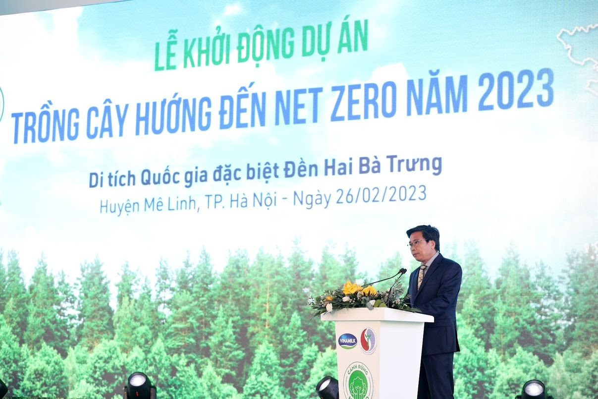Thúc đẩy mục tiêu Net Zero Carbon năm 2050, Vinamilk khởi động dự án trồng cây tại Hà Nội - Ảnh 8.