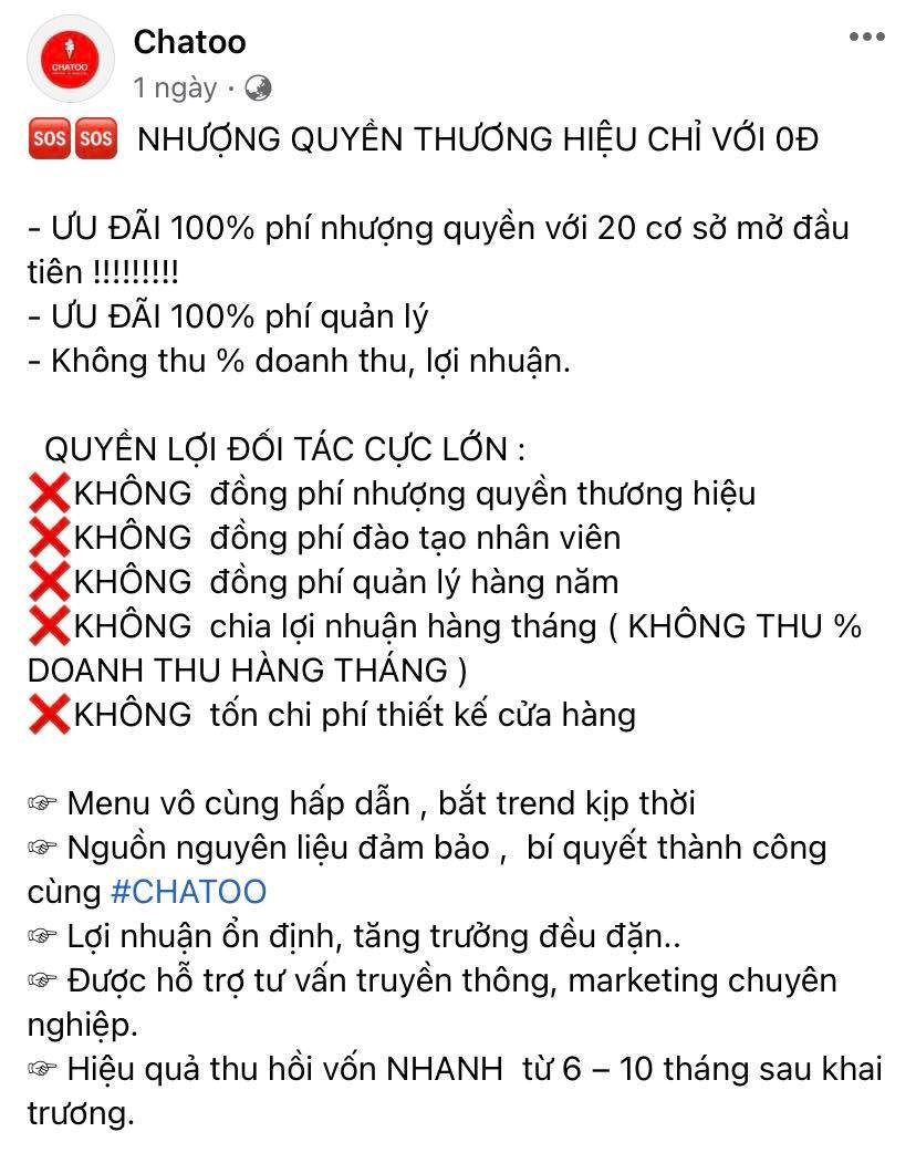 Xuất hiện thương hiệu Việt cạnh tranh với Mixue: “Học theo” từ biển hiệu đến sản phẩm, mời nhượng quyền không phí quản lý, không ăn chia doanh thu - Ảnh 5.