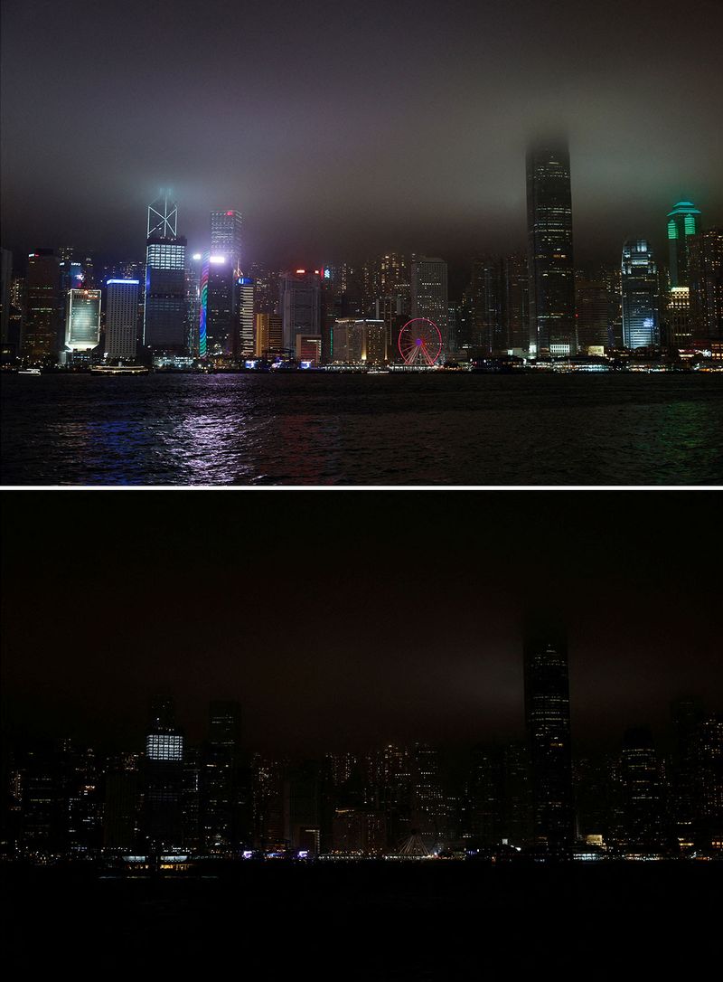 Hình ảnh những địa danh nổi tiếng thế giới khi tắt đèn hưởng ứng Giờ Trái đất - Ảnh 8.